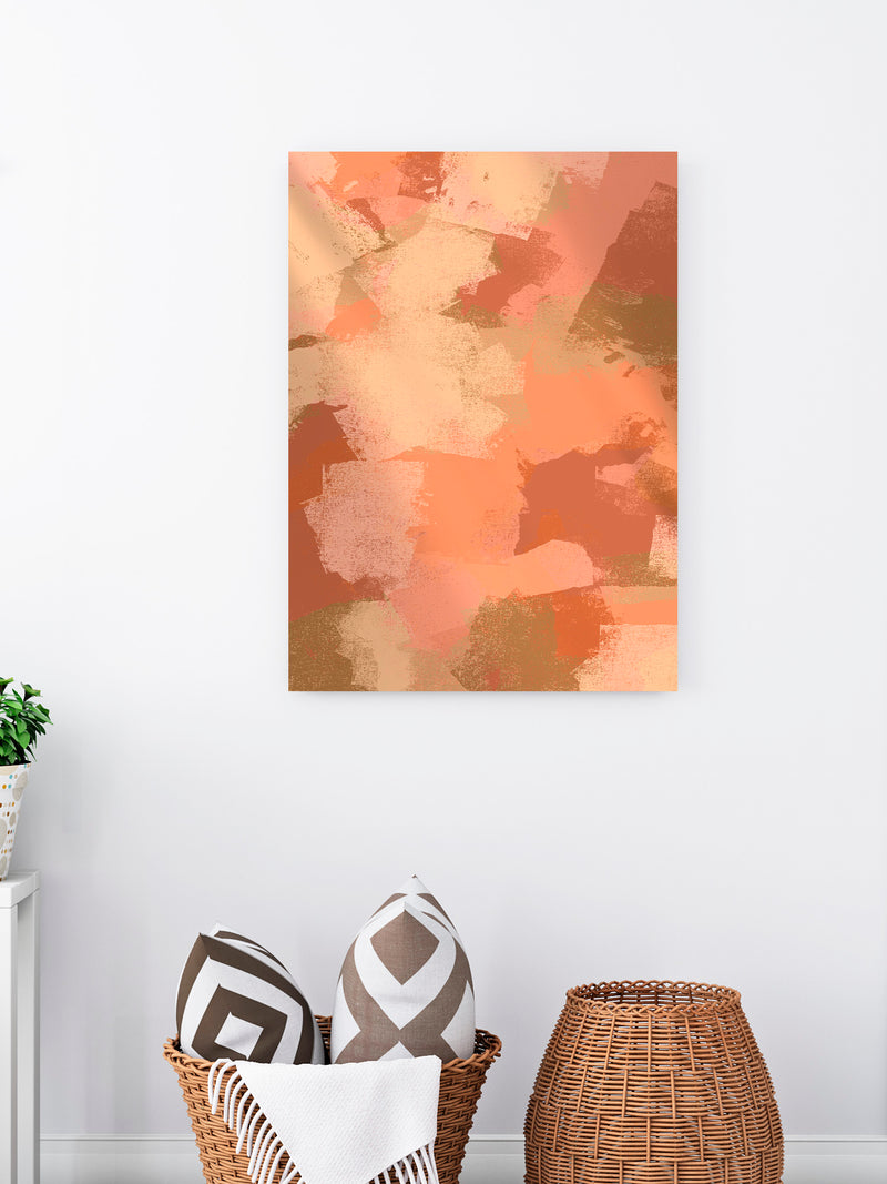 Introducing SHADES OF ORANGE - the 24"x36" wall poster with a kaleidoscope of color! This vibrant, self-adhesive and removable poster is available in your choice of substrate, so you can create the look that's perfect for your space. Get ready to be WOWed by the shades of orange!  Poster Material:   ReTac - (6 mil) printable, matte white phthalate-free polymeric PVC film w/sand texture  DS Caviar - is a thick (13 mil) vinyl, weighing 15oz with a textured surface.   NOTE: frame not included