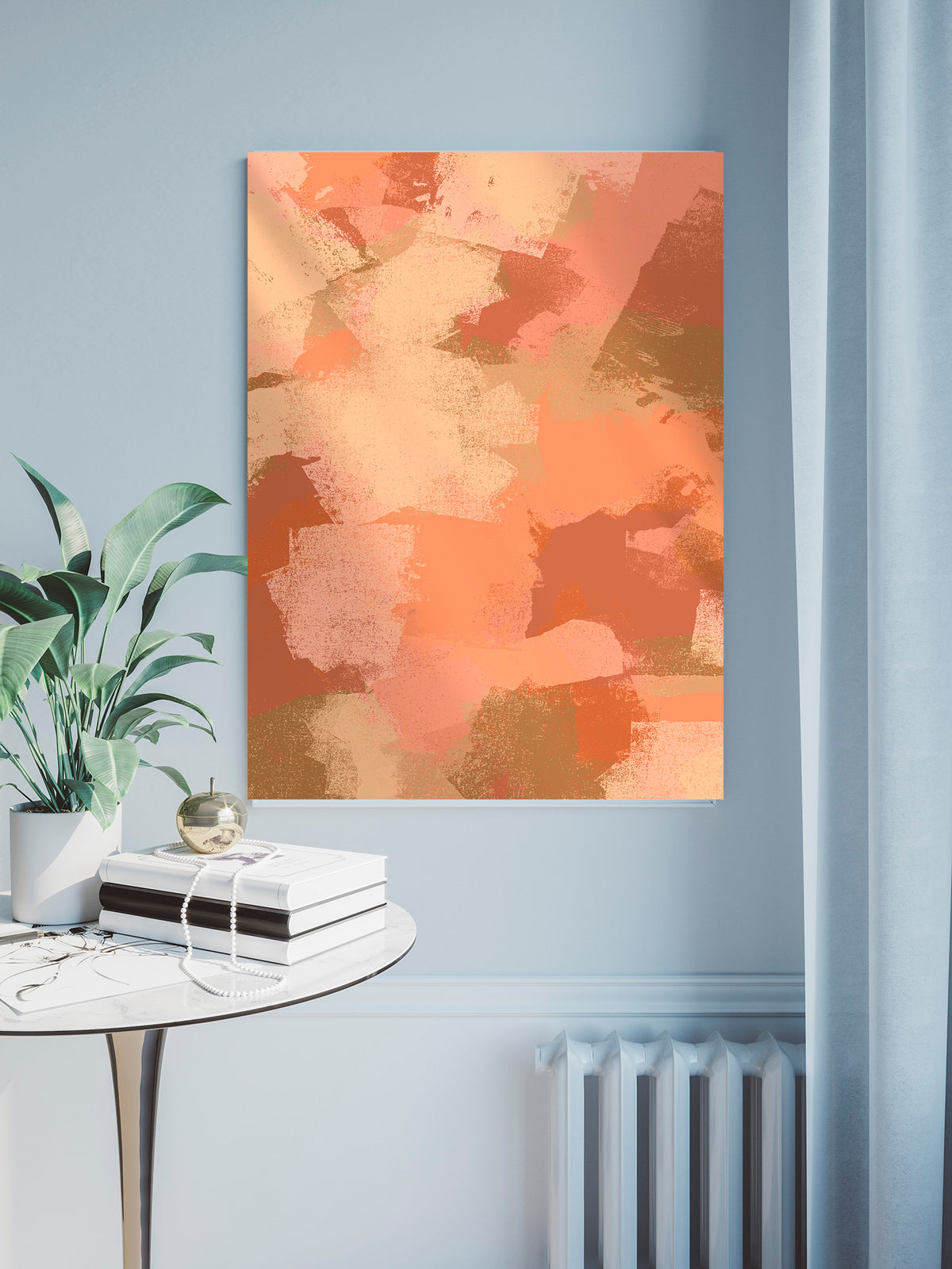 Introducing SHADES OF ORANGE - the 24"x36" wall poster with a kaleidoscope of color! This vibrant, self-adhesive and removable poster is available in your choice of substrate, so you can create the look that's perfect for your space. Get ready to be WOWed by the shades of orange!  Poster Material:   ReTac - (6 mil) printable, matte white phthalate-free polymeric PVC film w/sand texture  DS Caviar - is a thick (13 mil) vinyl, weighing 15oz with a textured surface.   NOTE: frame not included