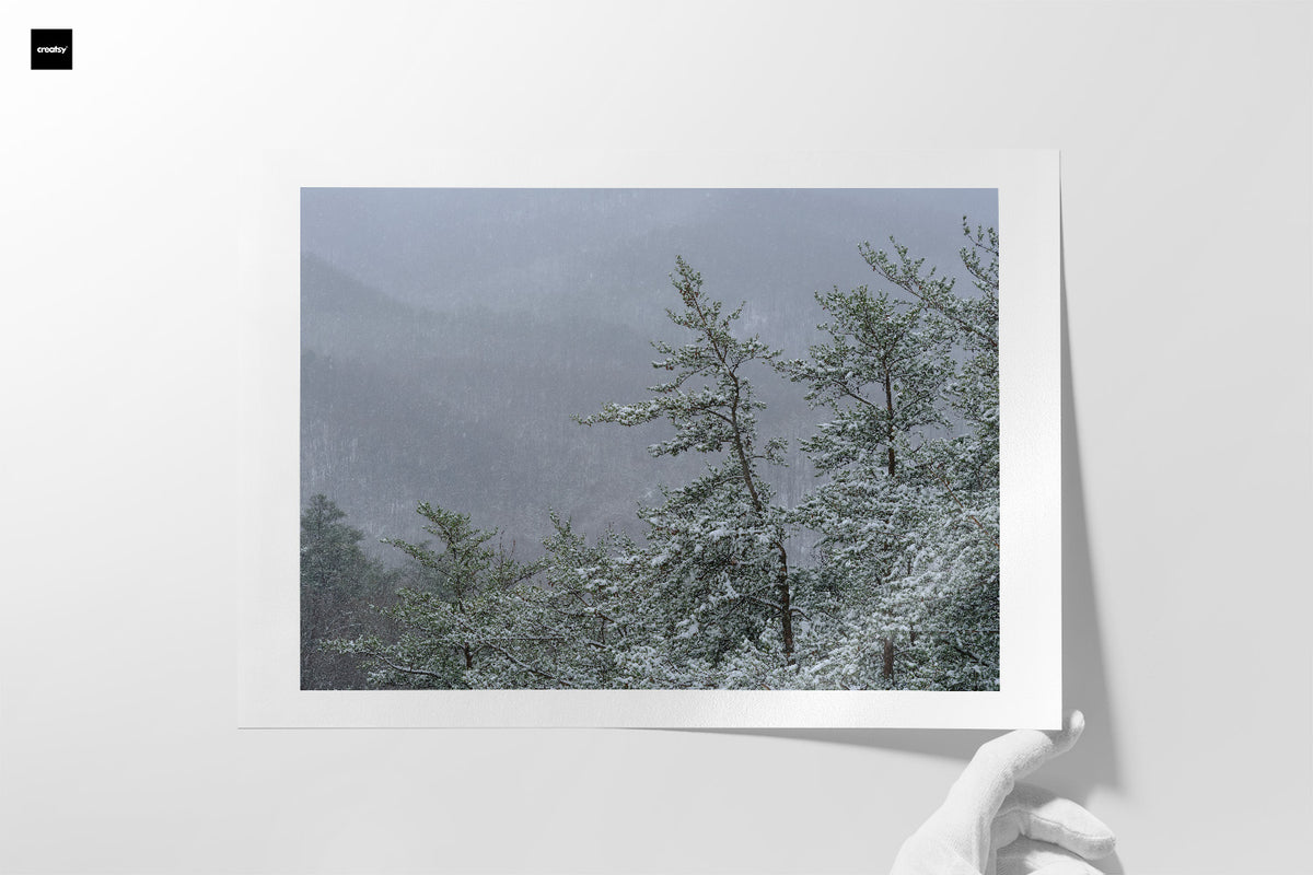 SMOKEY MOUNTAINS - 48”x36" Inch - ART PRINT COLOR